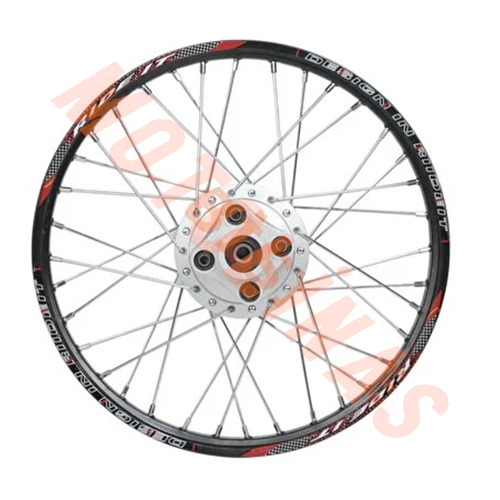 1.20 x 19 TELLİ JANT KOMPLE ARKA [SİYAH JANT - GRİ GÖBEK - KROM TEL] CG