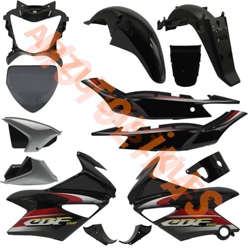 KAPORTA SET Y. SET [SİYAH] HONDA CBF 150