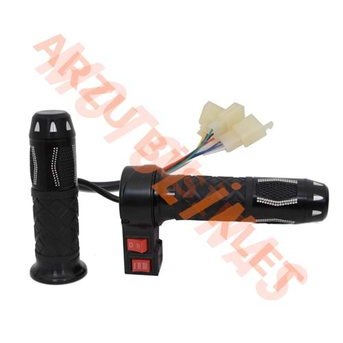 GAZ KOLU [TAKIM] [SİYAH] [3 VİTES - İLERİ - GERİ] E-BIKE