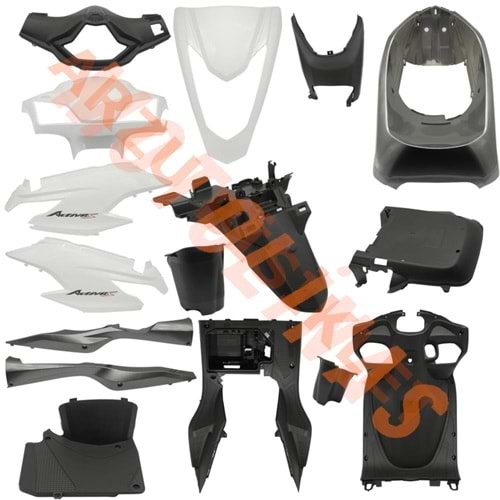 KAPORTA Y. SET [BEYAZ] [YENİ MODEL] HONDA ACTIVA S