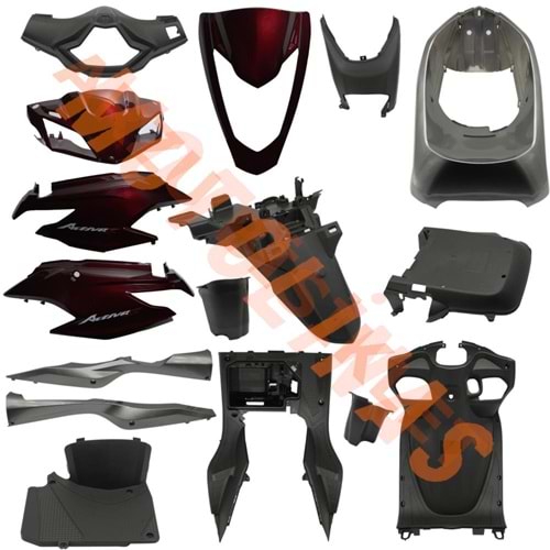 KAPORTA Y. SET [BORDO] [ESKİ MODEL] HONDA ACTIVA S