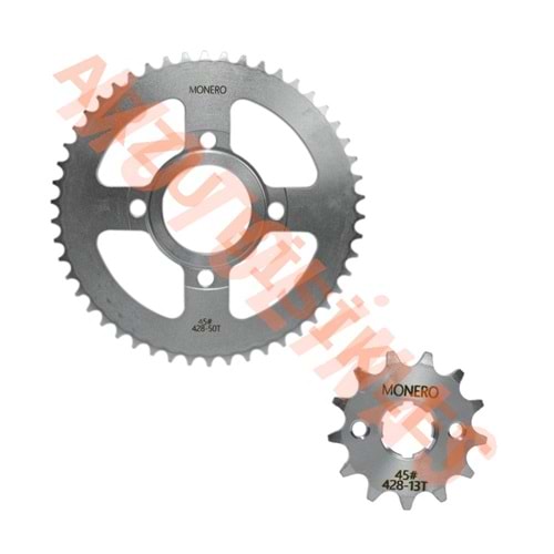 ÖN - ARKA DİŞLİ SET [13T / 50T] - KUBA TK 03