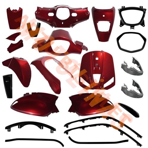 KAPORTA Y.SET [BOYALI AKSAM] [KIRMIZI] WING 50