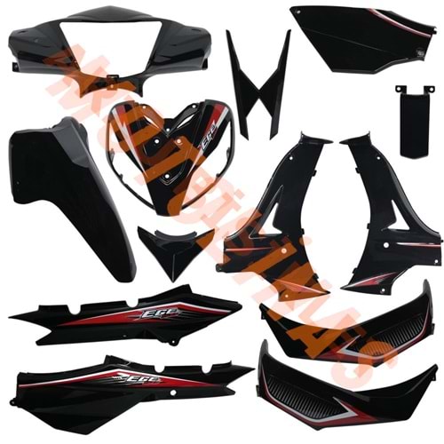 KAPORTA SET [SİYAH] [BOYALI AKSAM] KUBA EGE