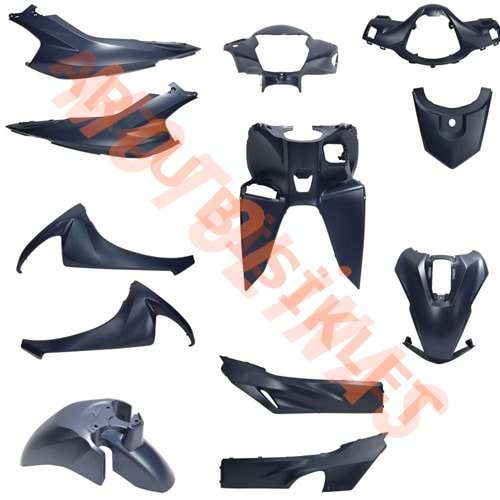 KAPORTA SET [MAT MAVİ] - HONDA DIO
