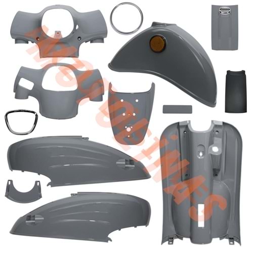 KAPORTA SET [BOYALI AKSAM] [GRİ] - MONDIAL TURİSMO