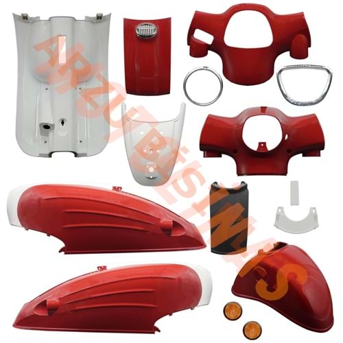 KAPORTA SET [BOYALI AKSAM] [KIRMIZI] - MONDIAL TURİSMO