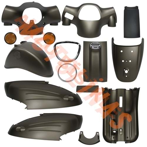 KAPORTA SET [BOYALI AKSAM] [KAHVERENGİ] - MONDIAL TURİSMO