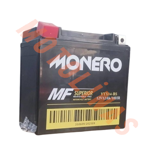 12 VOLT 12AH YTX14-BS [151*87*145] DİK AKÜ - MONERO