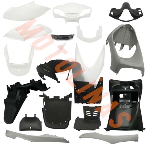 KAPORTA SETİ 18 PARÇA [BEYAZ] - SPACY ALPHA YENİ MODEL