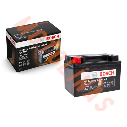 BOSCH MOTOSİKLET BAKIMSIZ AKÜ [FA102] TX9-BS 12V 8 Ah 2 YIL GARANTİLİ