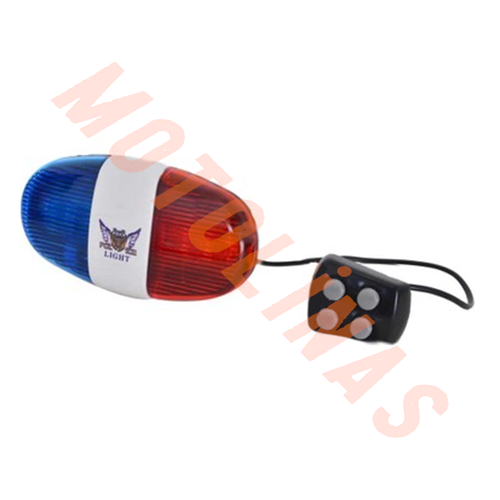 KORNA 4 SESLİ - 6 IŞIKLI [POLİS SİRENLİ] - BİSİKLET