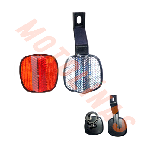 REFLEKTÖR SETİ (RFL-111) BRAKETLİ ÖN + ARKA - BİSİKLET