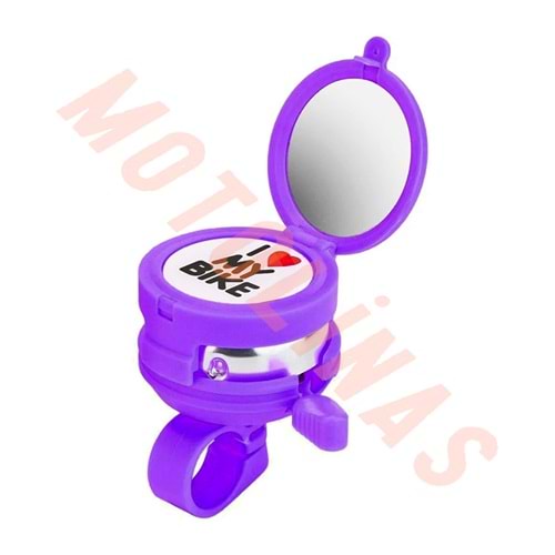 ZİL AYNALI MODEL MOR RENK - BİSİKLET / EBİKE