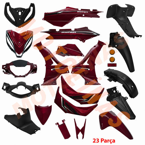KAPORTA SET 23 PARÇA KIRMIZI - RKS SNIPER 50cc