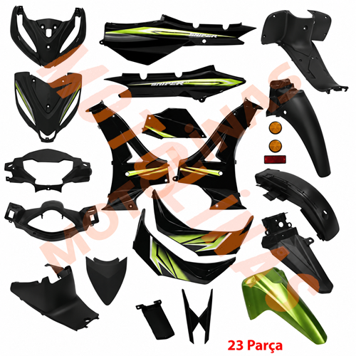 KAPORTA SET 23 PARÇA YEŞİL - RKS SNIPER 50cc