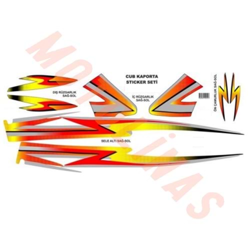 STİCKER SETİ FULL [YAZISIZ] - MONDİAL KH100