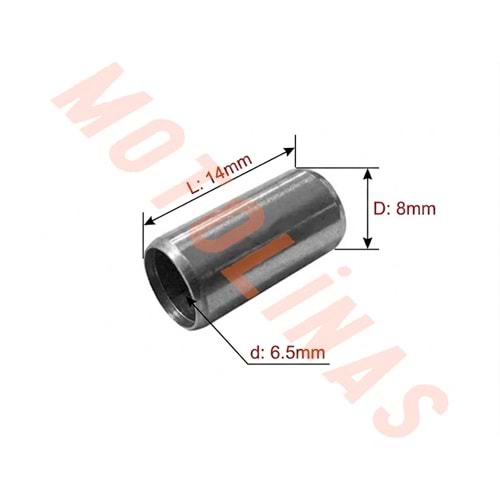 SİLİNDİR SAPLAMA BURCU 6,5-8-14 mm (adet) - CUP