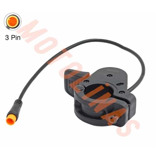 ELEKTRİKLİ BİSİKLET GAZ KOLU 3PİN, 30 CM KABLO