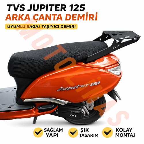PORTBAGAJ ÇANTA DEMİRİ [KIZAKLI/SÜRGÜLÜ] YENİ NESİL - TVS JUPİTER 125