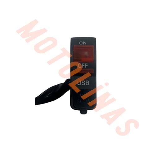 FAR AÇMA DÜĞMESİ USB IŞIKLI BEYAZ