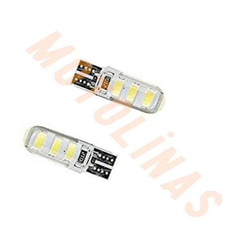 SİNYAL AMPUL [DİPSİZ] 12V ÇAKAR LED BEYAZ IŞIK ADET -