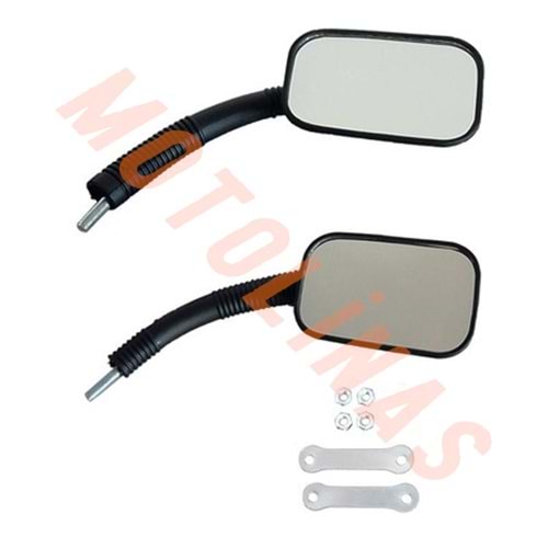 AYNA TAKIMI [BİSİKLET VE MOTOSİKLET UYUMLU] KELEPÇELİ+8mm DİŞ + UNİVERSAL
