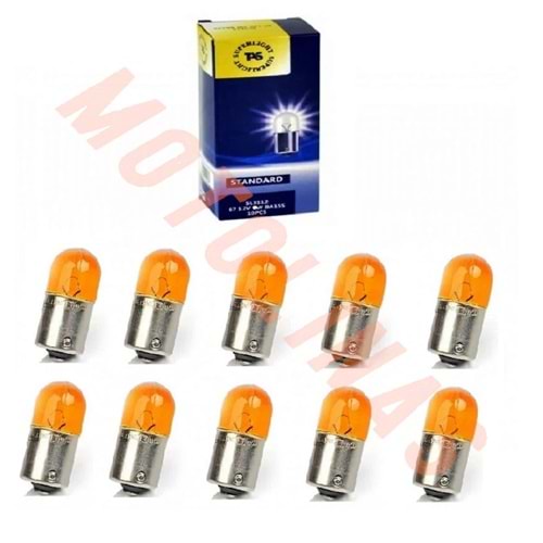 AMPUL [TEK DUY] TURUNCU 67- 5W 12V SİNYAL İÇİN- MUHTELİF