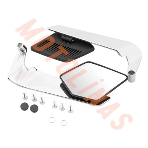 MODİFİYE ACI AYARLI AYNA TAKIMI NAKED YARASA AYNA [KROM] - UNİVERSAL