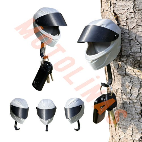 3D KASK TASARIMLI ANAHTARLIK ASKISI [GRİ] MOTOSİKLET SEVERLERE ÖZEL