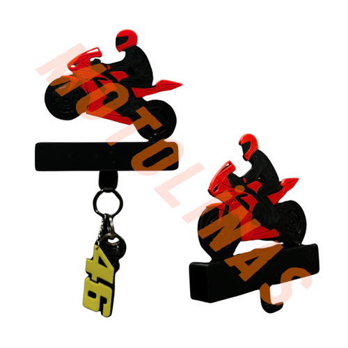 3D ÖN KALDIRAN MOTORCU ANAHTARLIK ASKISI - MOTOSİKLET SEVENLERE ÖZEL