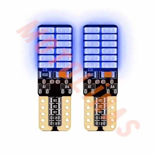 DİPSİZ AMPÜL 12V-T10 [MAVİ] [ADET FİYAT] 24 LEDLİ PARK AMPÜLÜ