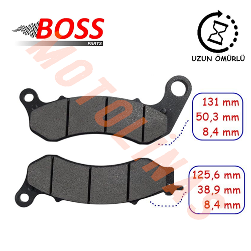 FREN DİSK BALATASI [BS705] ORGANİK - NK250 ÖN