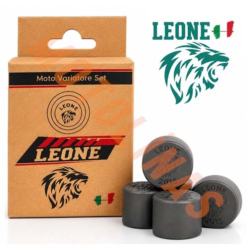 LEONE SİYAH PERFORMANS VARYATÖR BAGA SETİ [6'LI / 20x15 / 12 GRAM] - FİZY-DİO-PCX-DYLAN-JÜPİTER 125-ACT 125