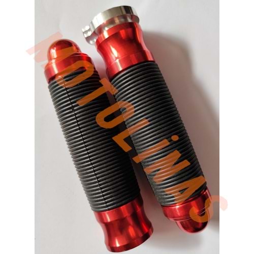 ELCİK CNC GAZ BORUSU ALEMİNYUM VİDALI 133 mm KIRMIZI - UNİVERSAL