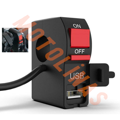 MOTOSİKLET SİS FAR DÜĞMESİ + USB GİRİŞİ İTHAL ÜRÜN - AKSESUAR