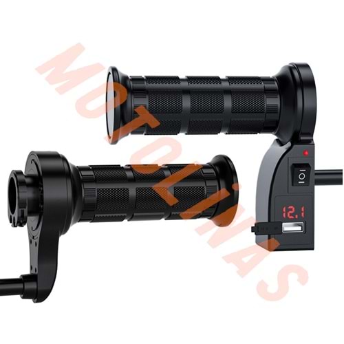 ISITMALI ELCİK - 2 KADEMELİ [USB ŞARJLI - AKÜ DEĞER GÖSTERGELİ] [TAKIM]