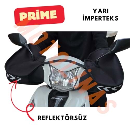LNSMOTO PRİME YARI İMPERTEKS EL RÜZGARLIĞI [SCOOTER MODEL] - İÇİ KÜRKLÜ + REFLEKTÖRSÜZ
