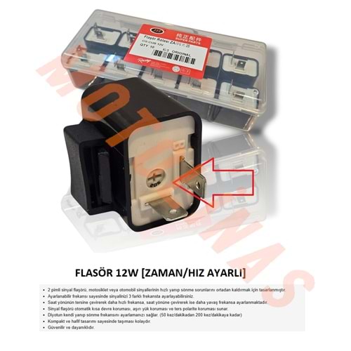 FLAŞÖR 12W [ZAMAN/HIZ AYARLI] - UNİVERSAL
