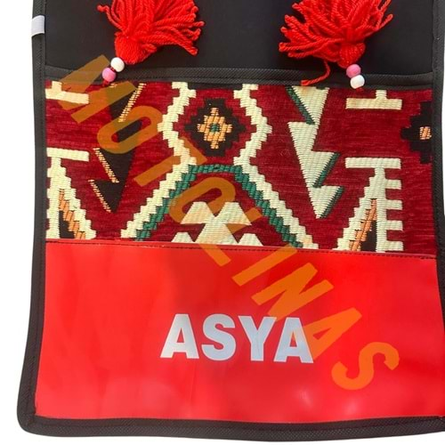 HEYBE ORTA BOY (32x90cm) (MODİFİYE DERİ+KİLİM) ASYA - UNİVERSAL