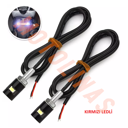 PLAKA LAMBASI TAKIM (KIRMIZI LEDLİ) İTHAL - MUHTELİF