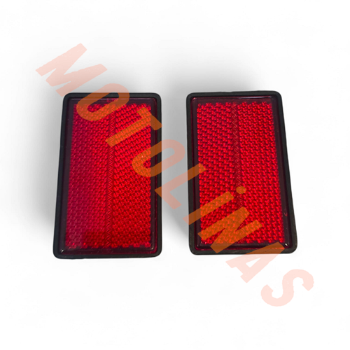 REFLEKTÖR ÖN AMORTİSÖR İÇİ OVAL YAPIŞMA 2 Lİ (KARE) KIRMIZI - MUHTELİF