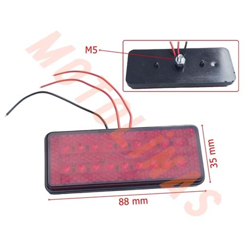 ÇAKAR REFLEKTÖR 18 LEDLİ 2 FONKSİYONLU 12-24V (ADET)