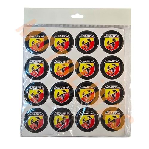 DAMLA ETİKET 5x5cm [16 ADET FİYATI] ABARTH