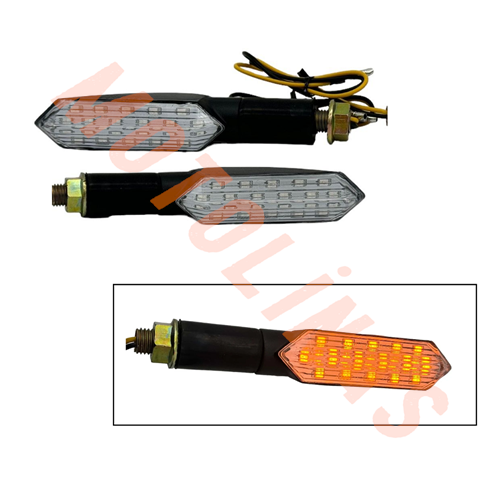 SİNYAL SARI IŞIK - KAYAN LED 1037 [TAKIM] [OPTİK CAMLI] E BELGELİ