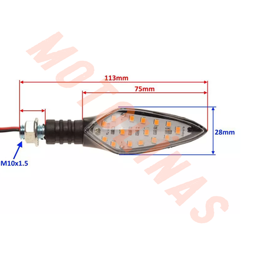 SİNYAL SARI LED [İÇİ BEYAZ] TAKIM E BELGELİ - ÇITA MODELİ UNİVERSAL