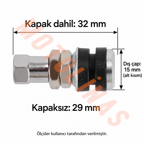 SİBOP DEMİR [DİK-SOMUNLU] ADET - UNİVERSAL