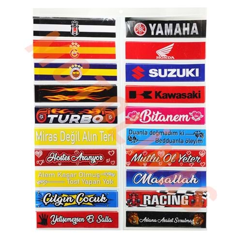 STİCKER SETİ [100 ADET] ETİKET SETİ