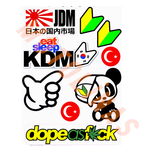 A4 STİCKER [JDM] - UNİVERSAL