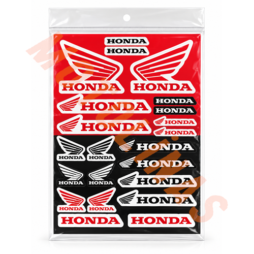 HONDA ETİKETLERİ [ORJİNAL MODEL] A4 BOYUT İTHAL STİCKER